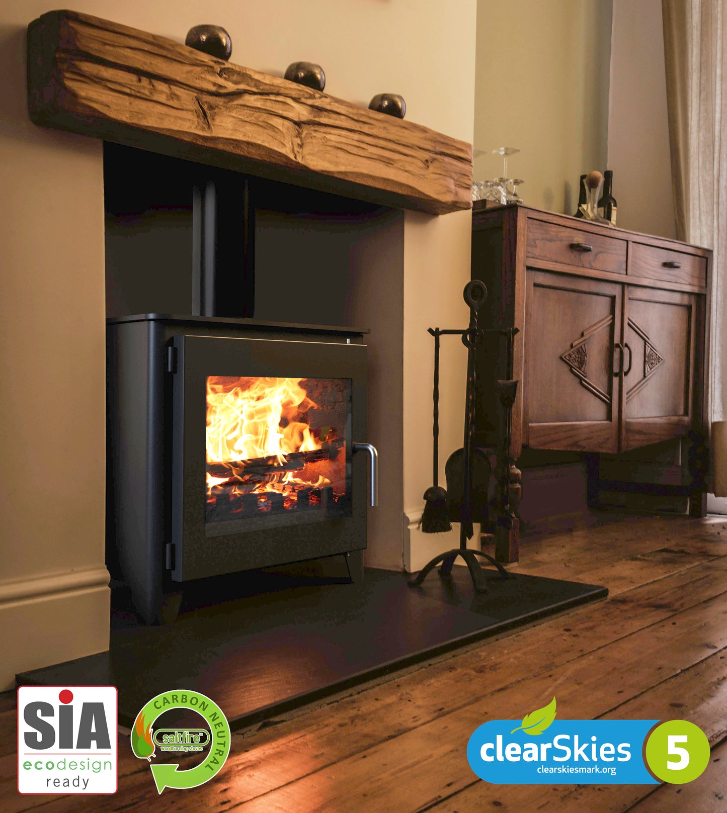 Saltfire ST3 Wood Burning Ecodesign Stove
