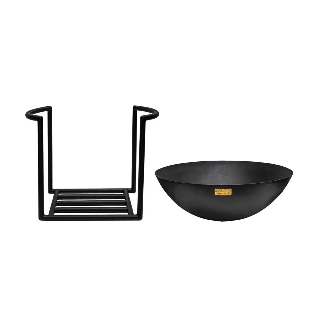 Ivyline, Outdoor Cast Iron Firebowl on Stand