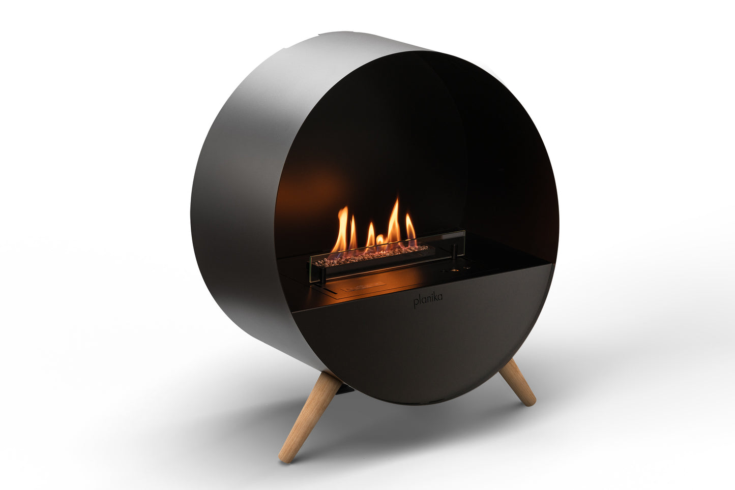 Planika Bubble Wall & Floor Freestanding Fireplace