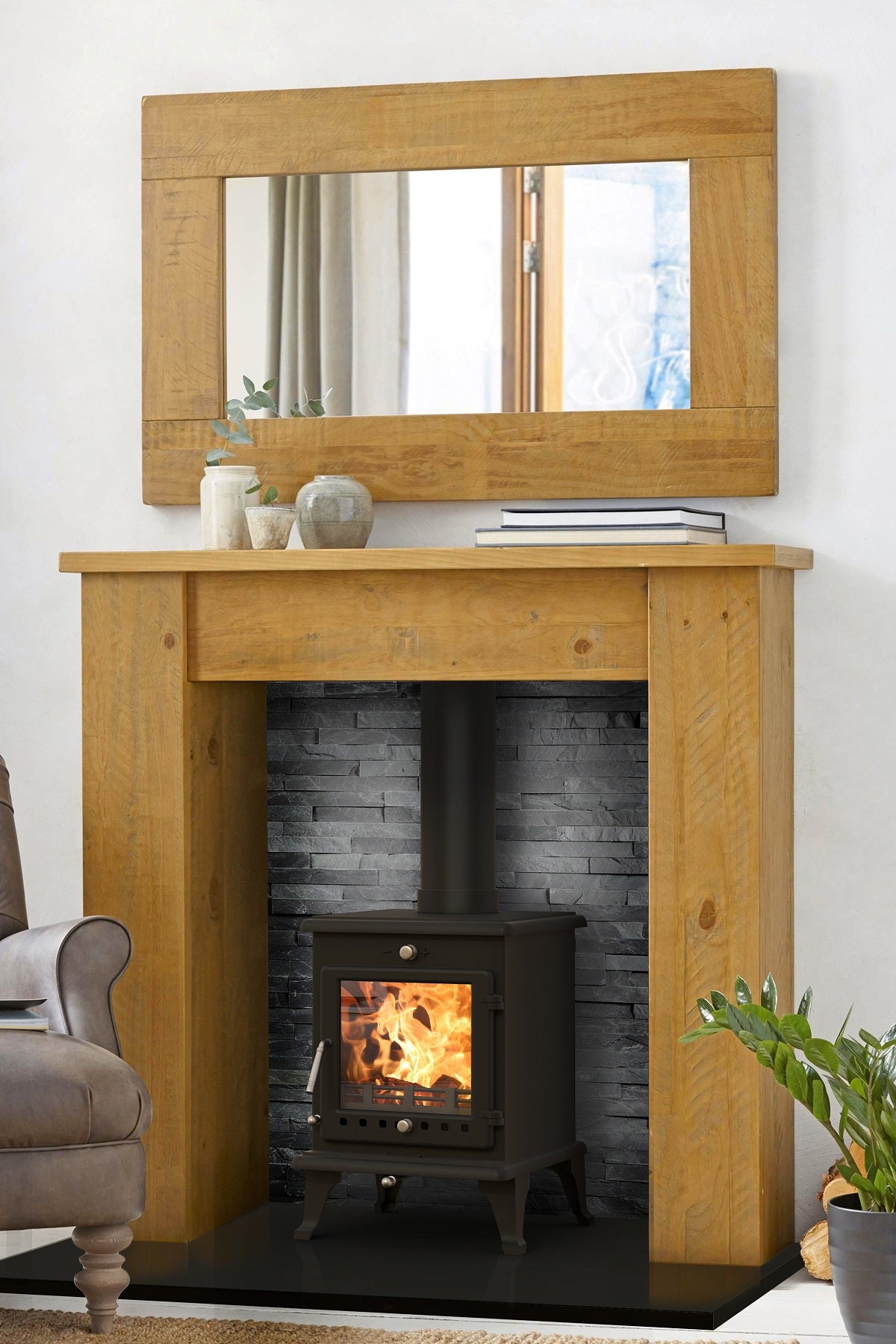 Ekol Crystal 5kW Wood Burning / Multifuel Ecodesign Stove (with painted door option) (Copy)