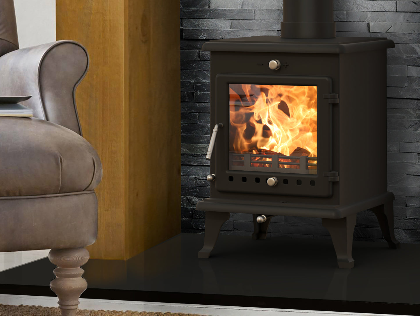 Ekol Crystal 5kW Wood Burning / Multifuel Ecodesign Stove (with painted door option) (Copy)
