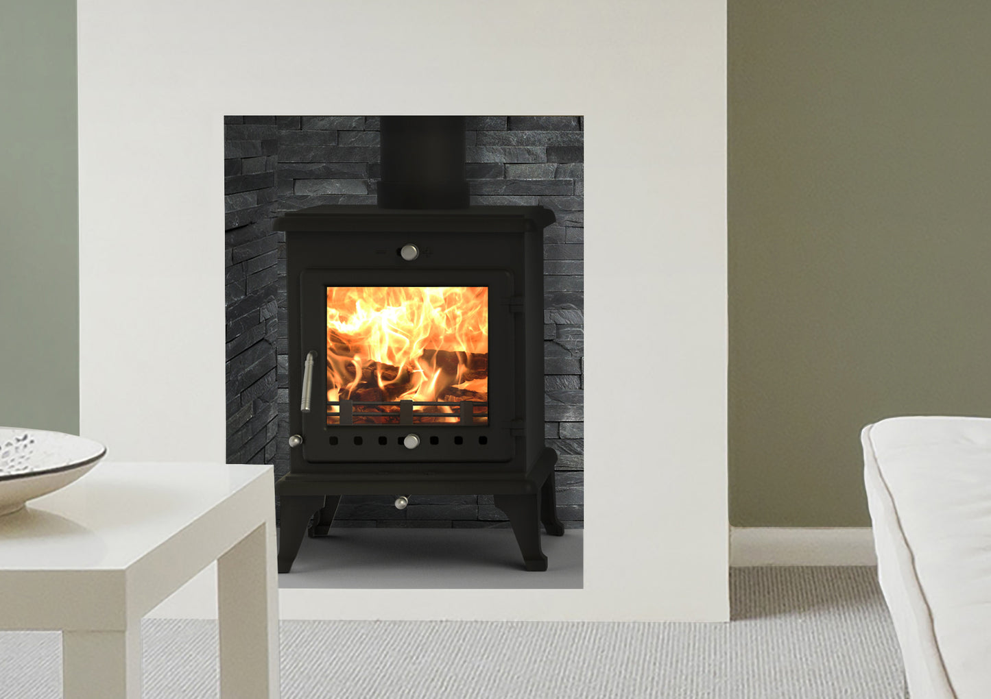 Ekol Crystal 5kW Wood Burning / Multifuel Ecodesign Stove (with painted door option) (Copy)