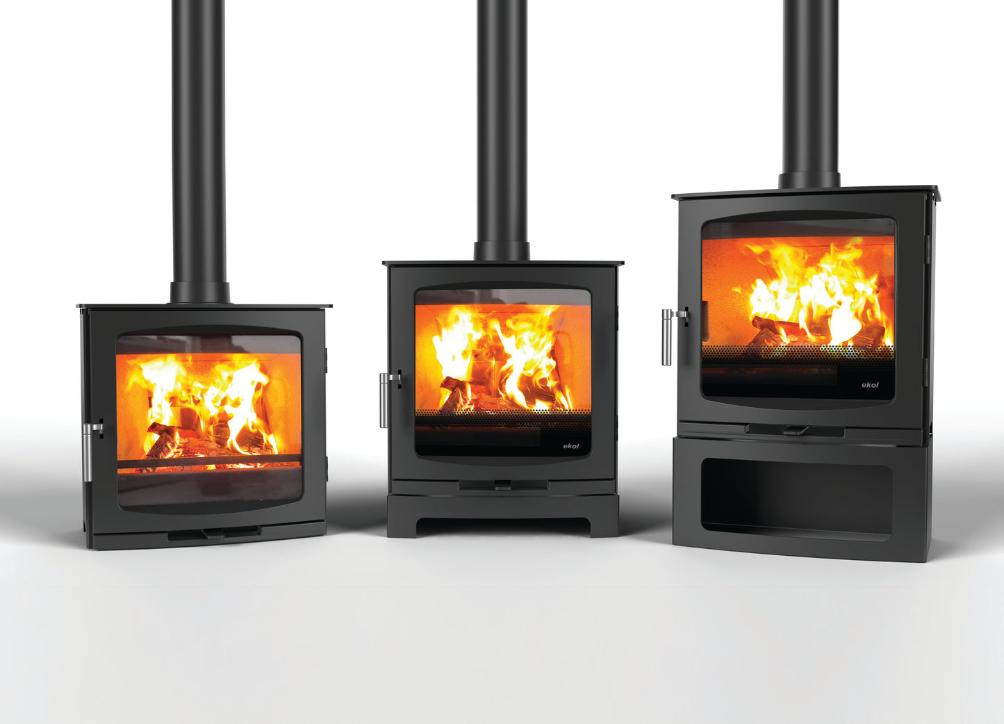 Ekol Edge 5kW Wood Burning Ecodesign Stove (with painted door option)