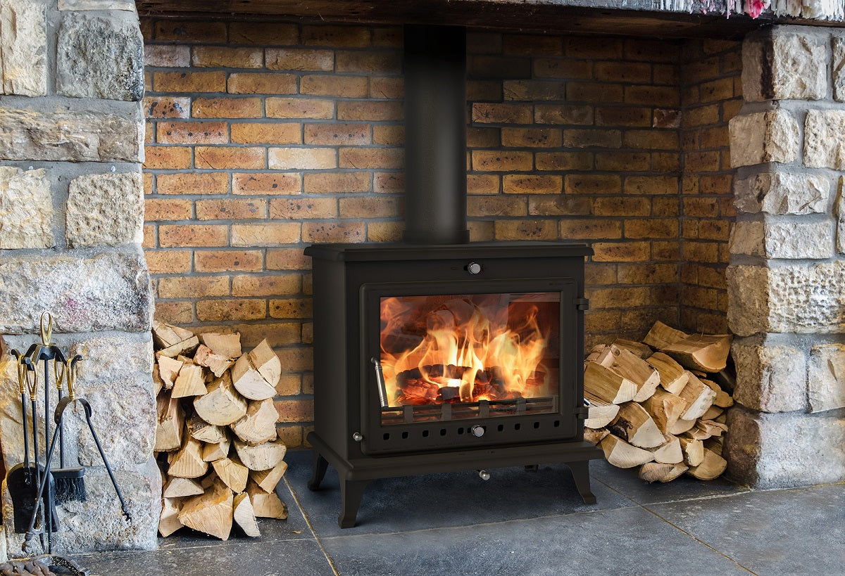 Ekol Crystal 12kW Wood Burning Stove (with painted door option)