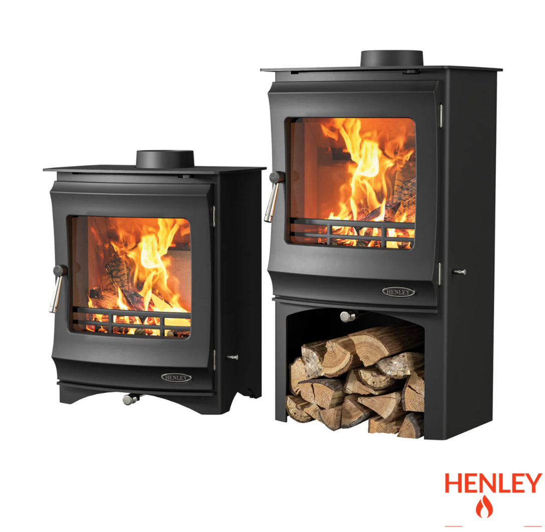 Henley Stoves, Elcombe 5kW Multi-Fuel with Logstore (Eco & DEFRA)