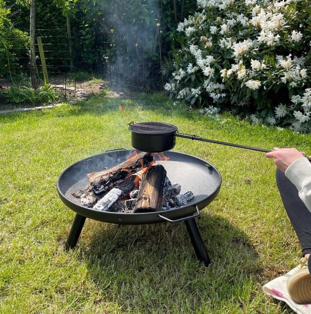 Cach Fires Dubai Fire Pit with Grill | Outdoor Cooking & Warmth