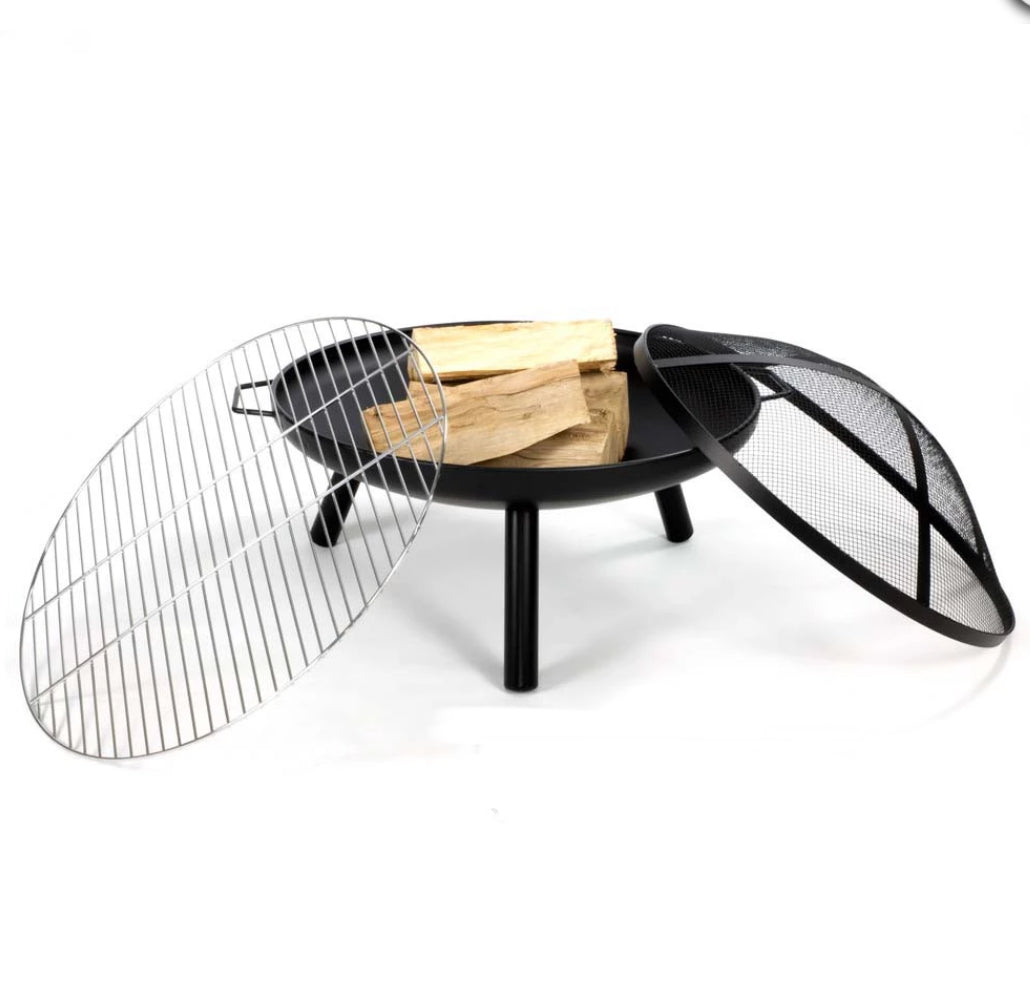 Cach Fires Dubai Fire Pit with Grill | Outdoor Cooking & Warmth