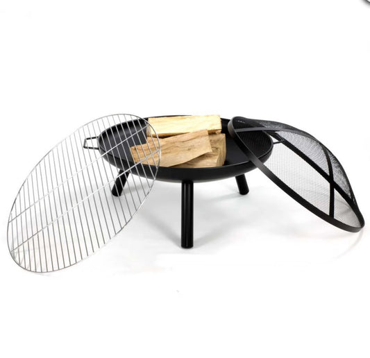 Cach Fires Dubai Fire Pit with Grill | Outdoor Cooking & Warmth