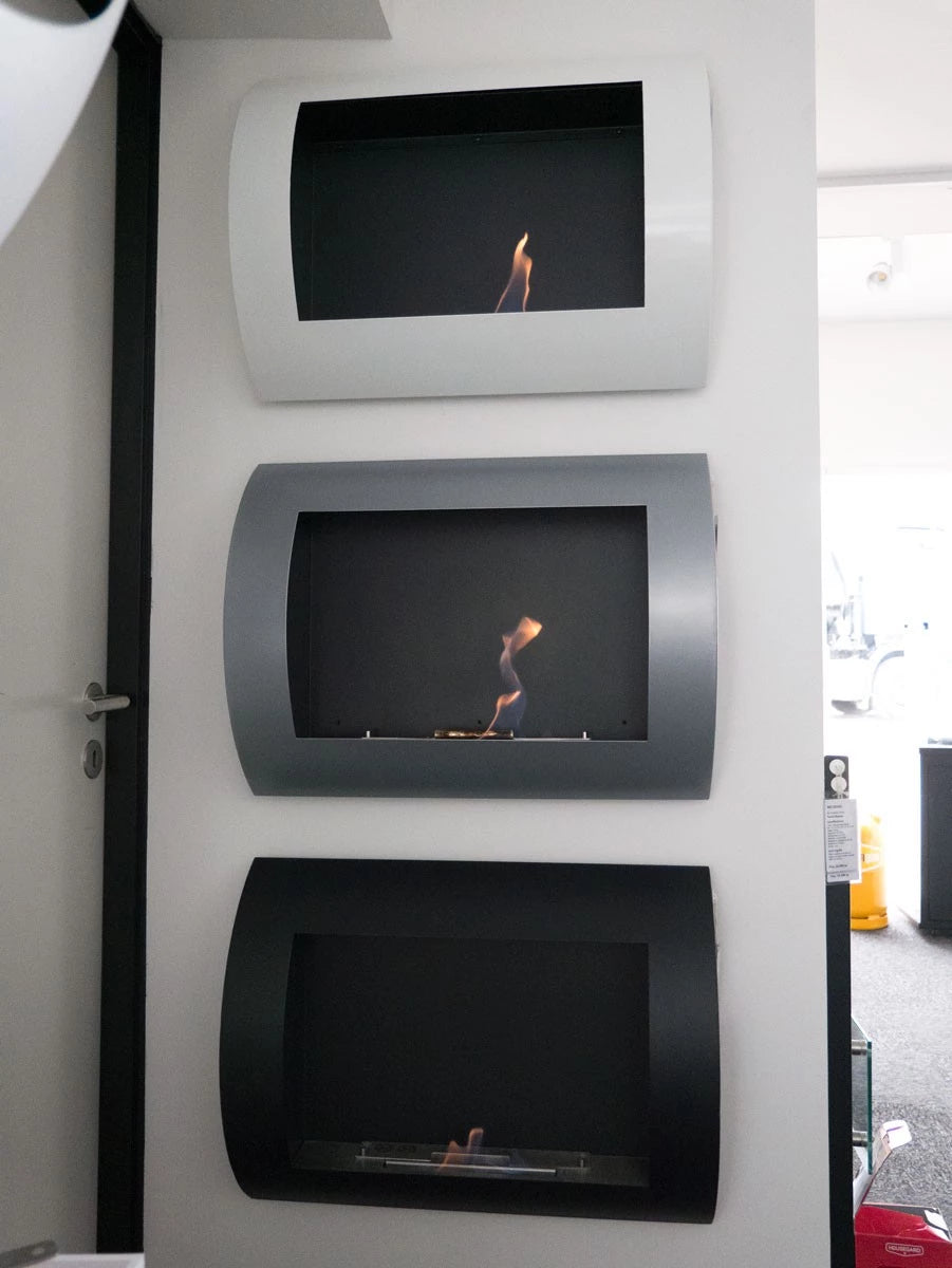 ScandiFlames, Ocean, Stainless Steel, Bioethanol, Wall Mounted Fireplace