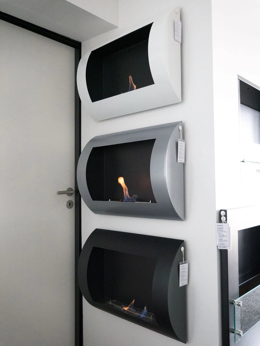 ScandiFlames, Ocean, Stainless Steel, Bioethanol, Wall Mounted Fireplace