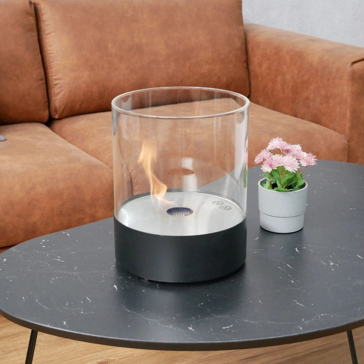 ScandiFlames, Southwark, Round Tabletop Bioethonal Fireplace