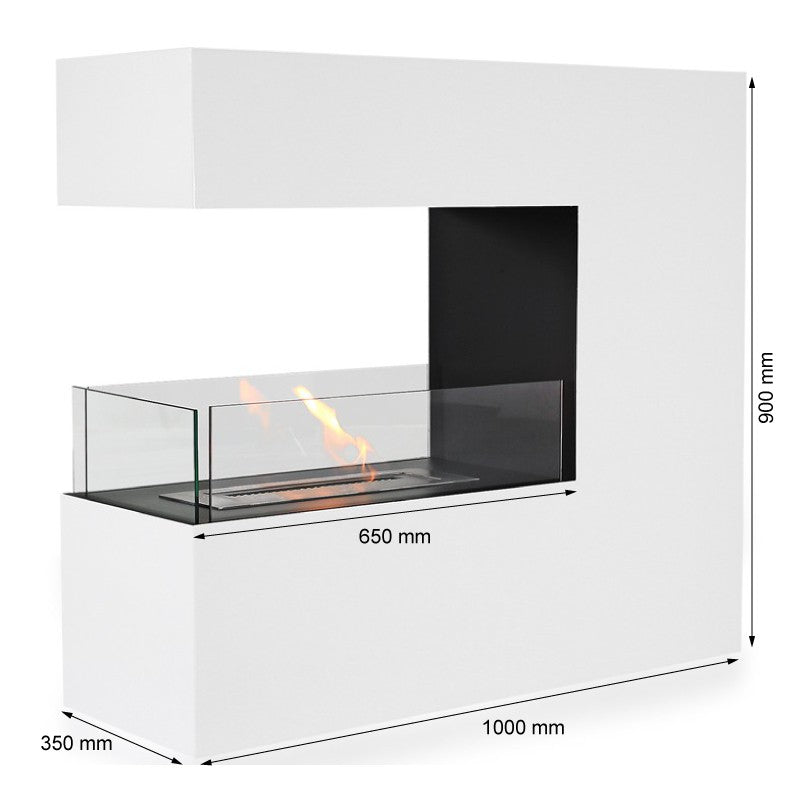 ScandiFlames, Topeka, Powder Coated Steel Bioethanol Fireplace