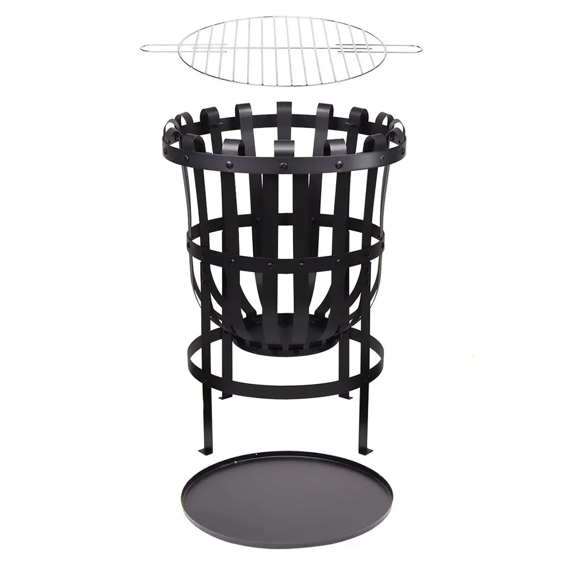 Cach Fires Jordan Fire Basket with Grill | Cozy Outdoor Evenings