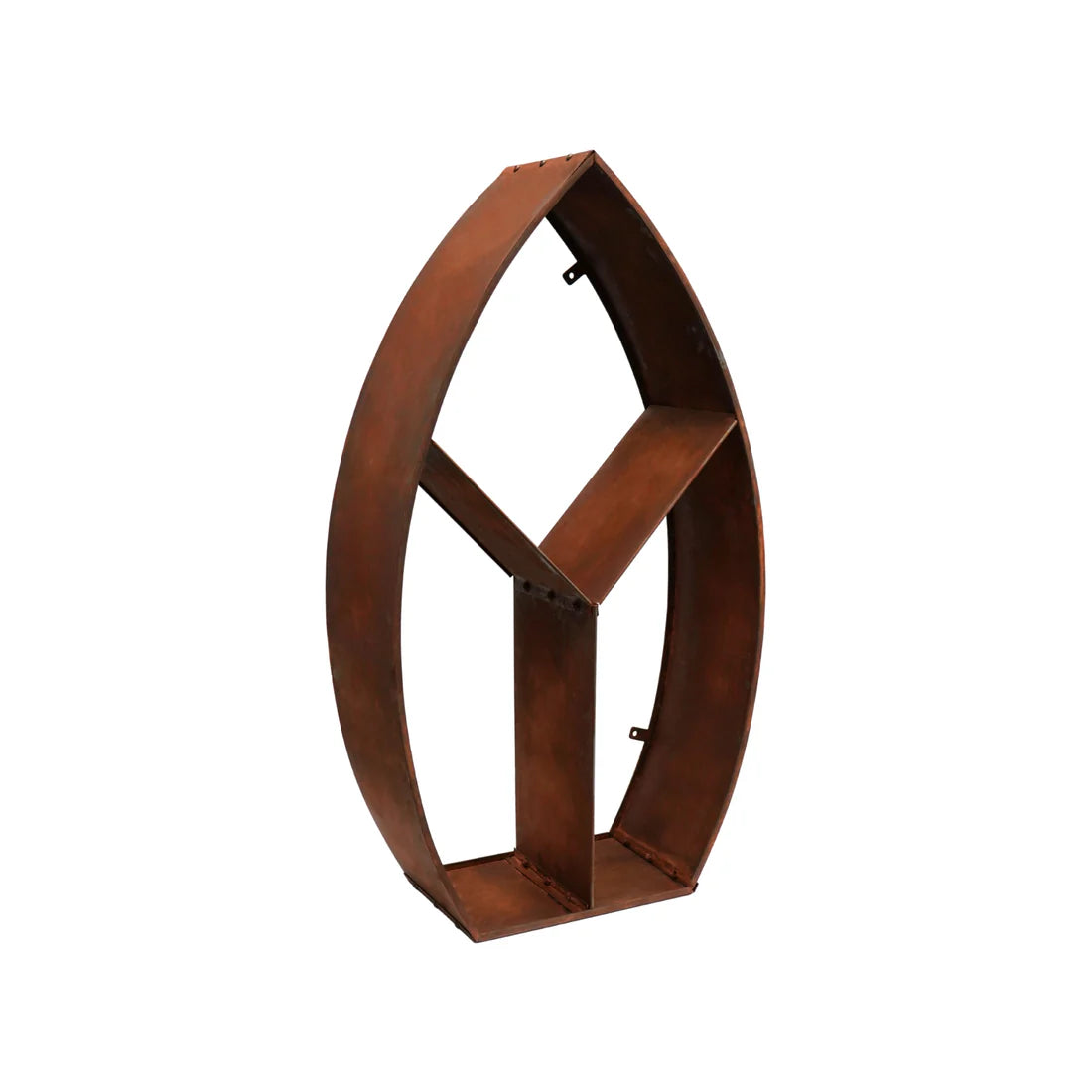 Ivyline, Leaf Arch Sculptural Log Storage Natural Rust