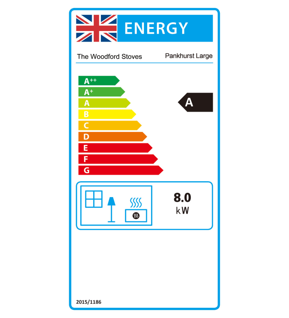 Woodford Pankhurst 8kW Wood Burning Ecodesign Stove