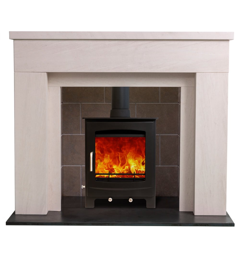 Woodford Portuguese Limestone Sutton Fireplace Surround