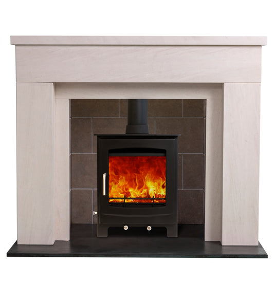 Woodford Portuguese Limestone Sutton Fireplace Surround