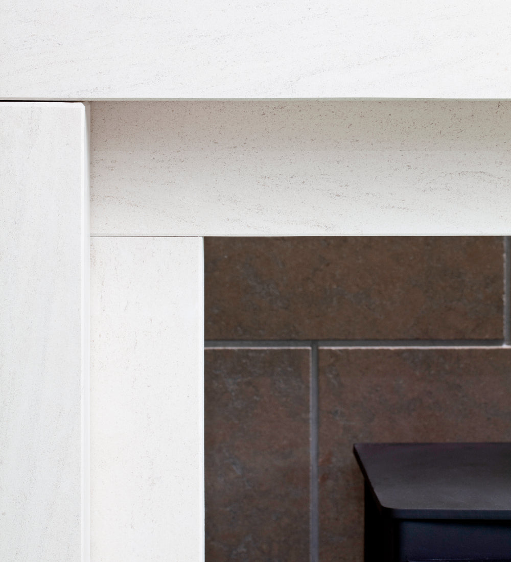 Woodford Portuguese Limestone Sutton Fireplace Surround