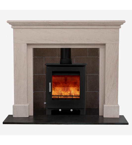 Woodford Portuguese Limestone Attwood Fireplace Surround
