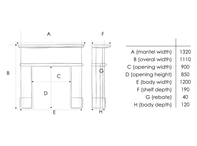 Woodford Portuguese Limestone Attwood Fireplace Surround