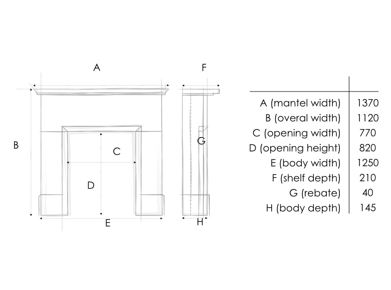 Woodford Portuguese Limestone Bamford Fireplace Surround