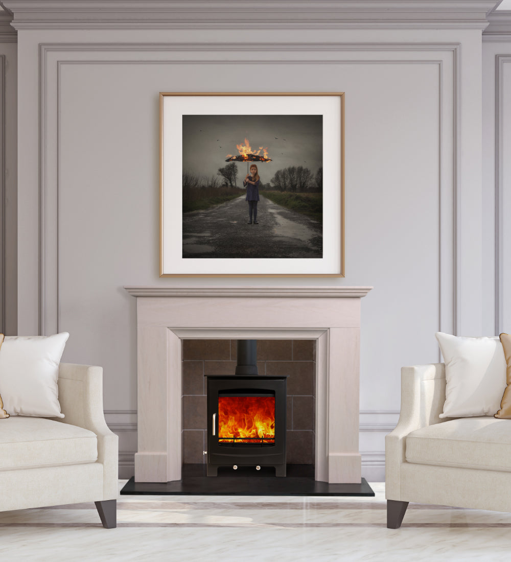 Woodford Portuguese Limestone Bamford Fireplace Surround