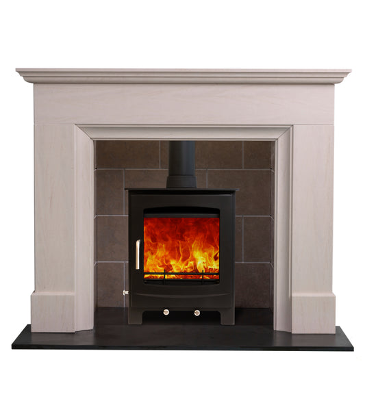 Woodford Portuguese Limestone Bamford Fireplace Surround