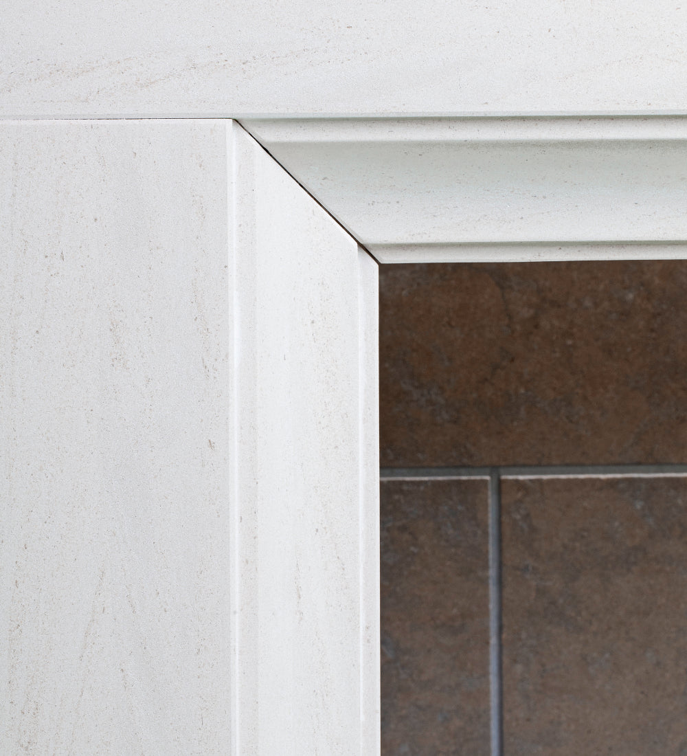 Woodford Portuguese Limestone Bamford Fireplace Surround