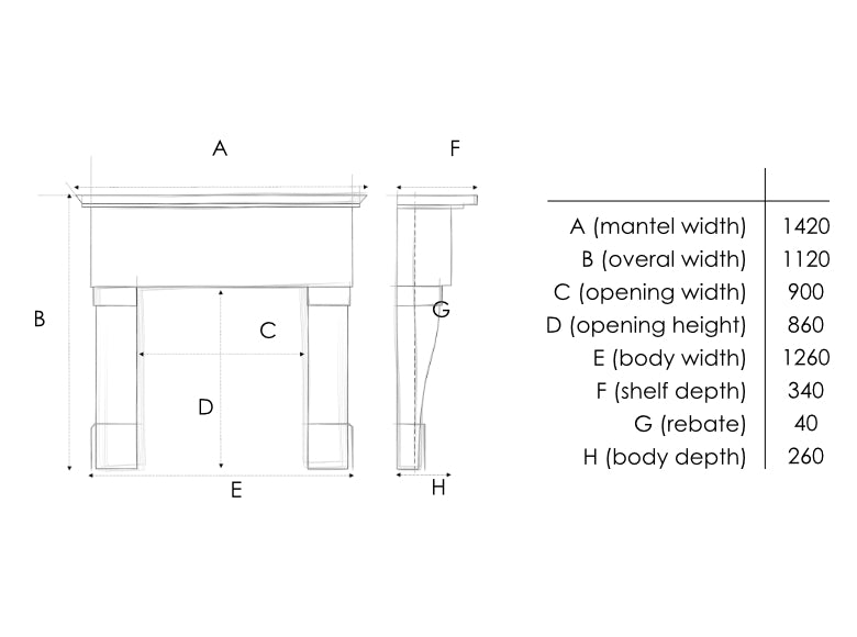 Woodford Portuguese Limestone Brittany Fireplace Surround