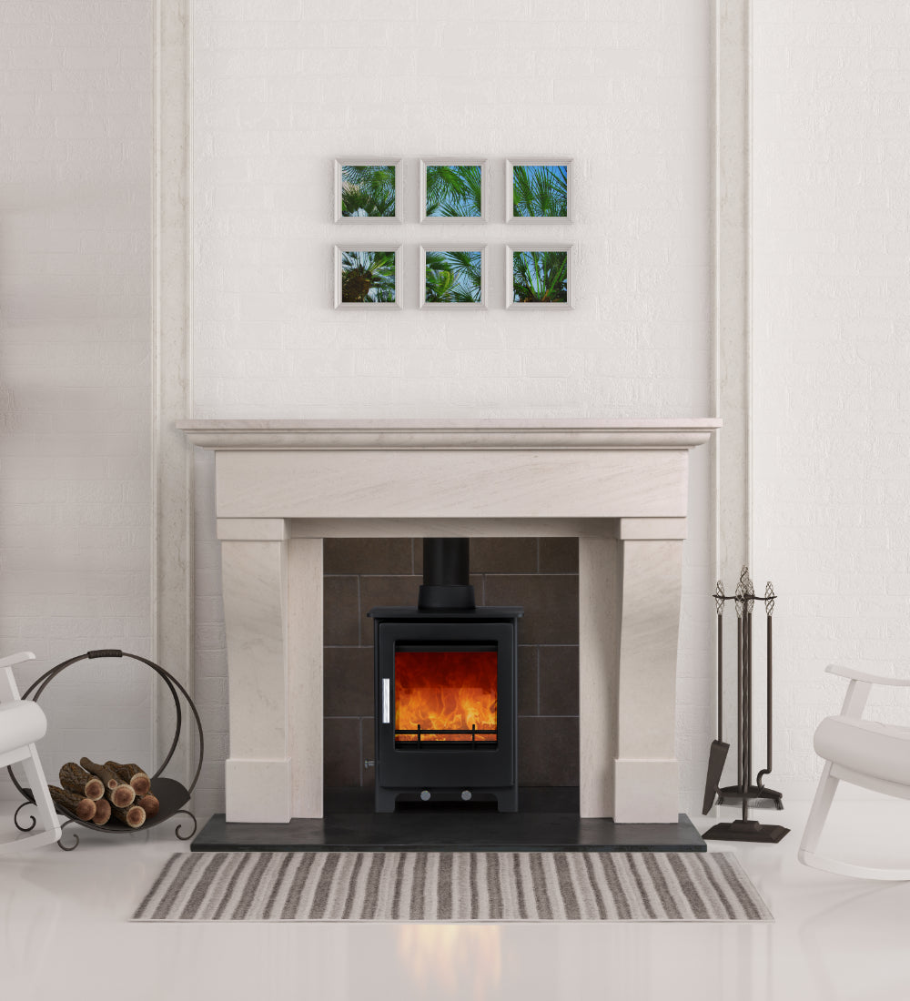 Woodford Portuguese Limestone Brittany Fireplace Surround