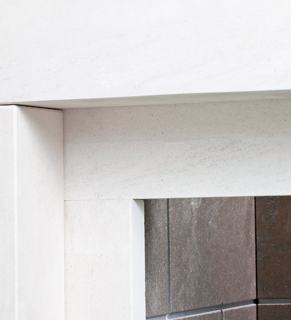 Woodford Portuguese Limestone Brittany Fireplace Surround