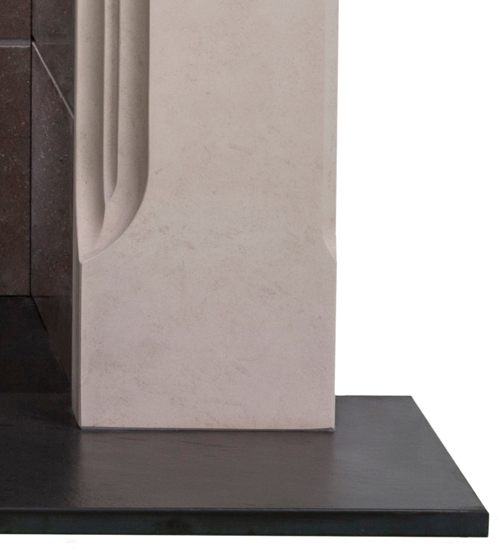 Woodford Portuguese Limestone Chester Fireplace Surround