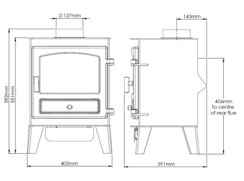 Woodford Stockport 4 Natural Gas Stove