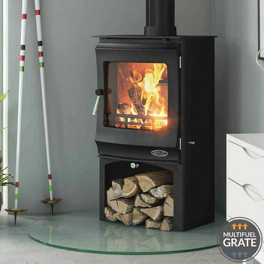 Henley Stoves, Elcombe 5kW Multi-Fuel with Logstore (Eco & DEFRA)