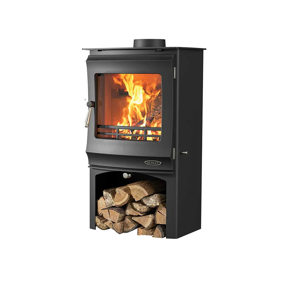Henley Stoves, Elcombe 5kW Multi-Fuel with Logstore (Eco & DEFRA)
