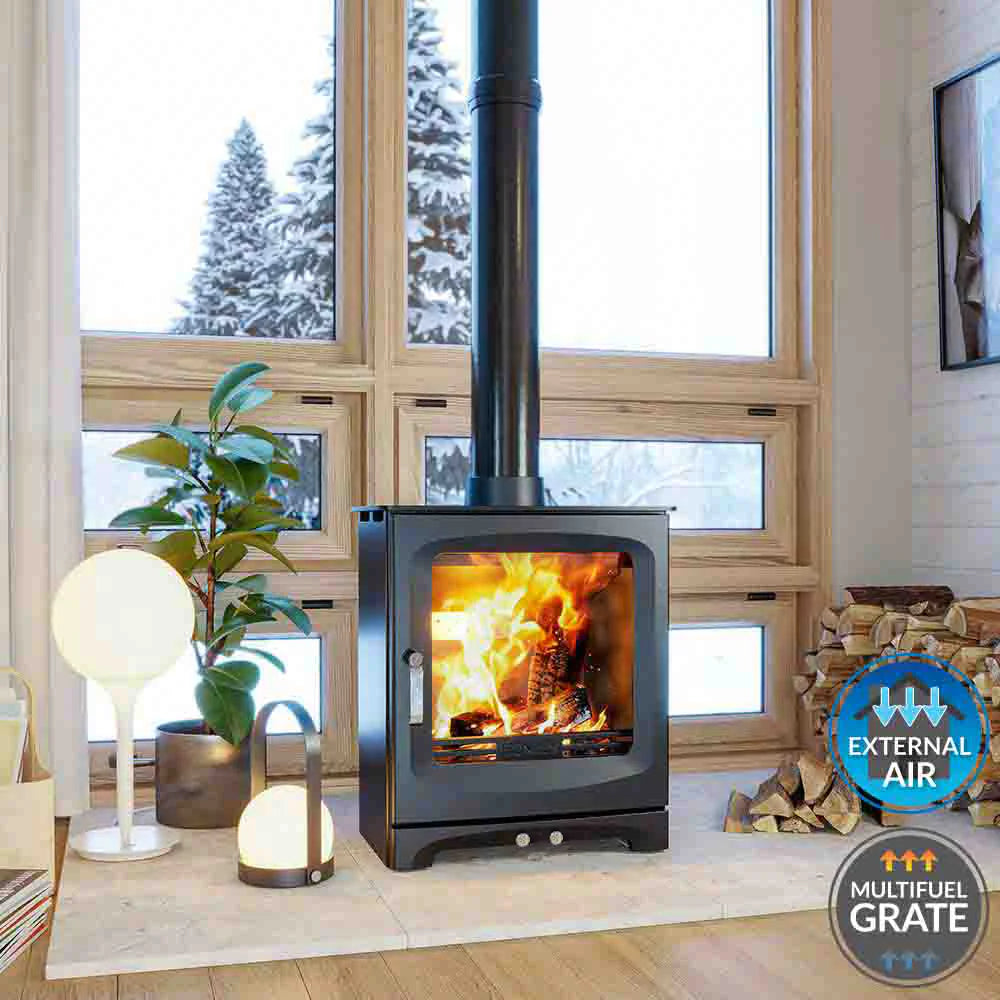 Henley Stoves, Alderwood 6.5kW Multi-Fuel (Eco)