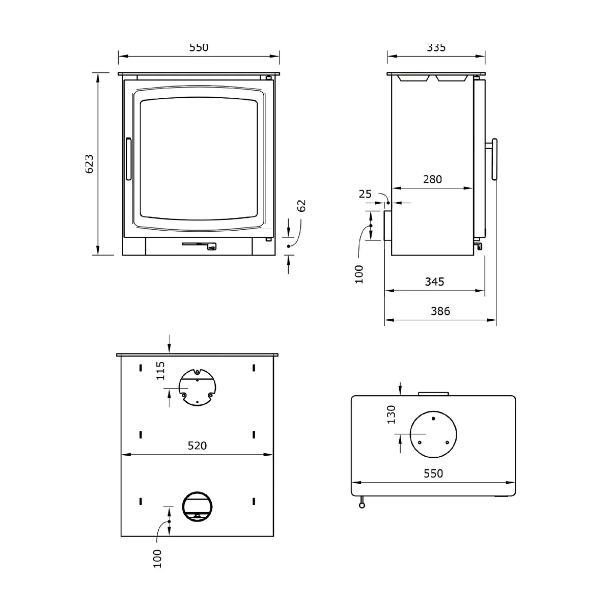 Henley Burnbright 5kW Stove | DEFRA Approved Eco Heater