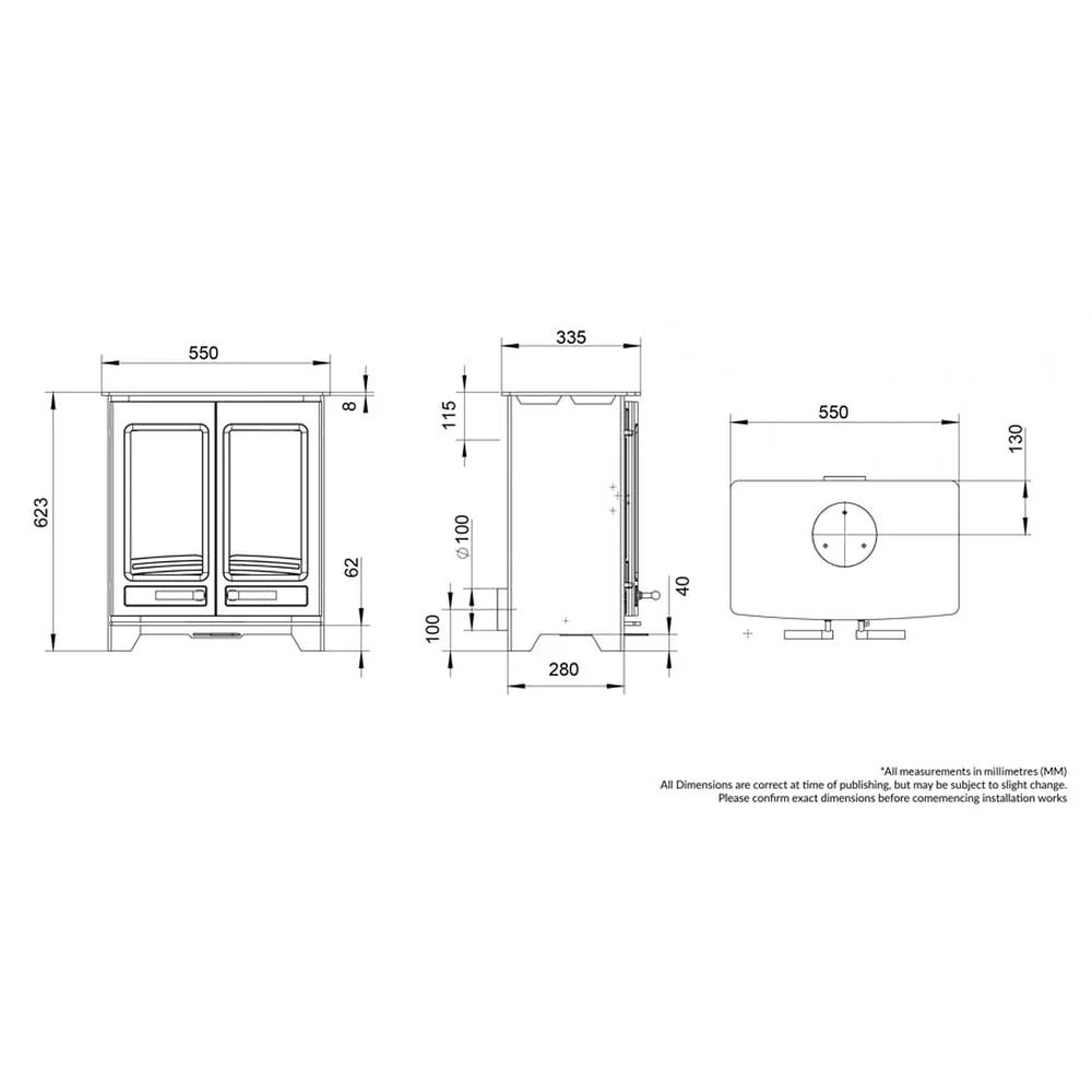 Hampton 5kW Twin Door Wood Stove | Eco & Stylish Heat