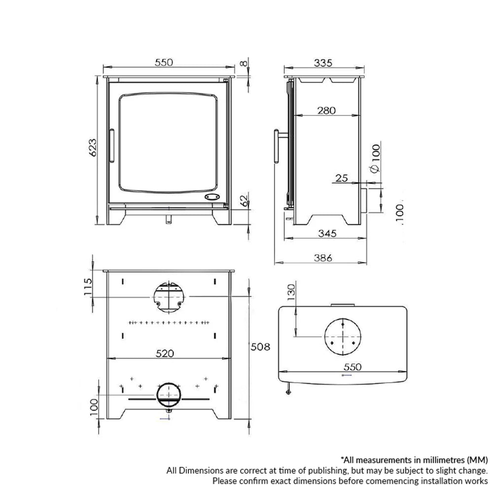 Hazelwood 5kW Wood Burning Stove | Cool Heat Solution