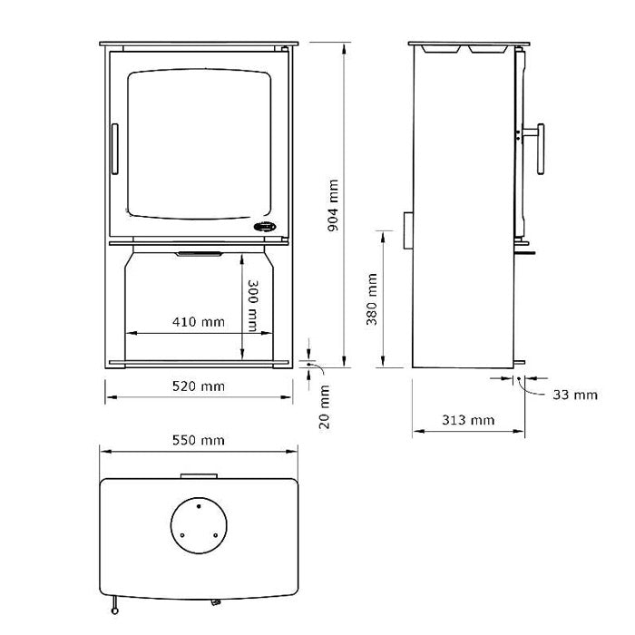 Hazelwood 5kW Wood Burning Stove | Cool Heat Solution