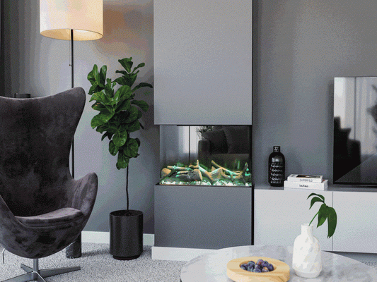 Henley Aurora 750 Electric Fireplace – 2kW, 3D Flame View