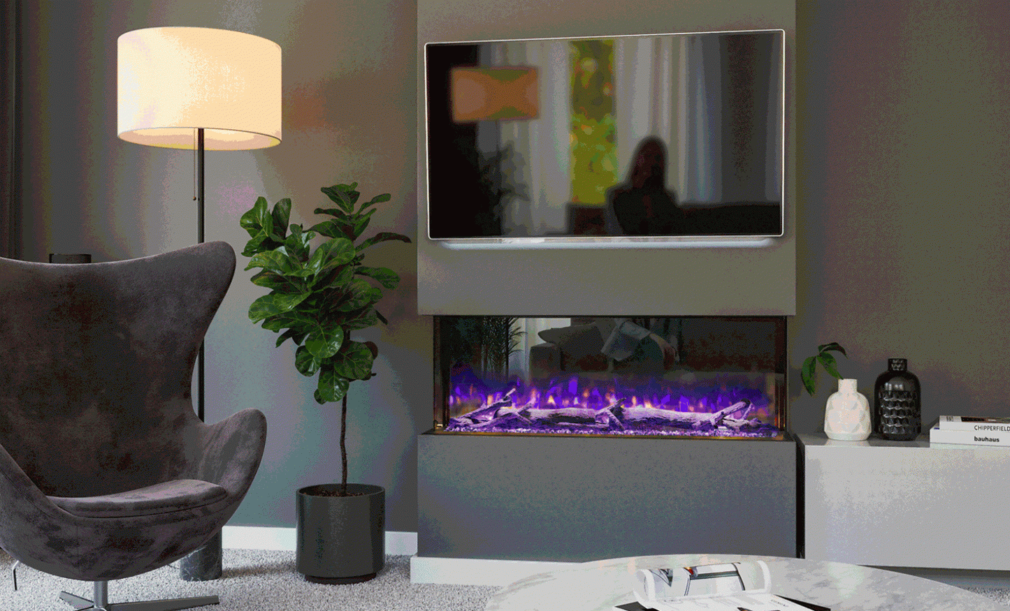 Henley Stoves, Aurora 1100 Electric Fireplace