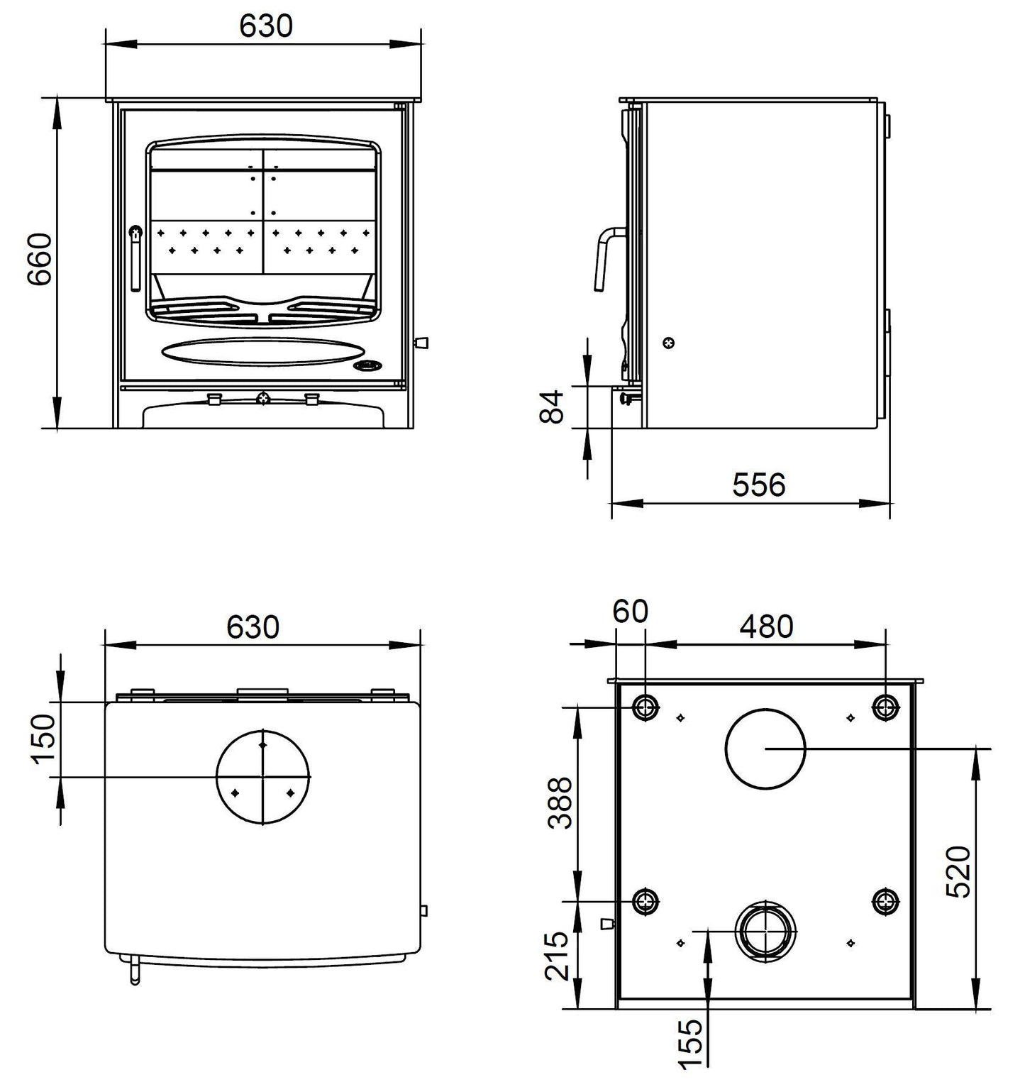 Henley Sherwood 21kW Multifuel Boiler Stove – Eco Design