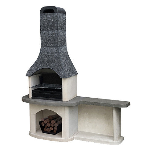 Woodford Sorrento Masonry Barbecue with Side Table