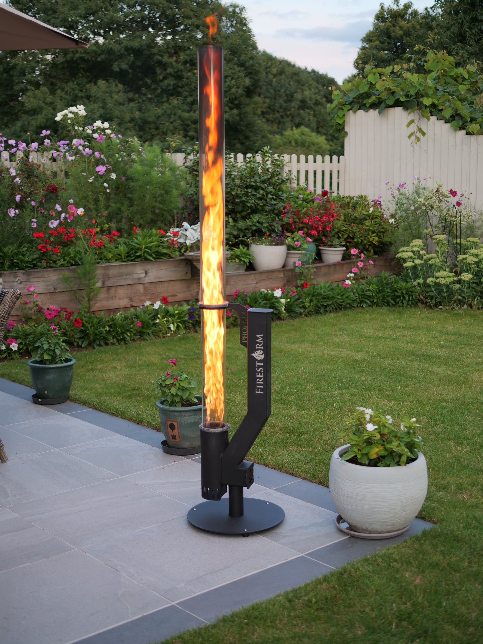 Firestorm Phoenix Flame Patio Heater – Eco-Friendly Pellet Heat
