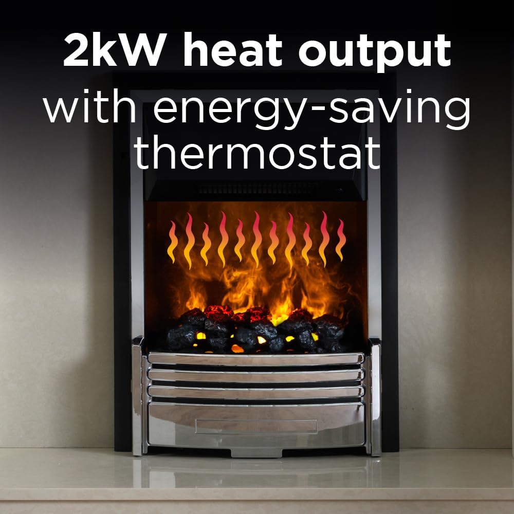 Dimplex Pomona Chrome Inset Fire