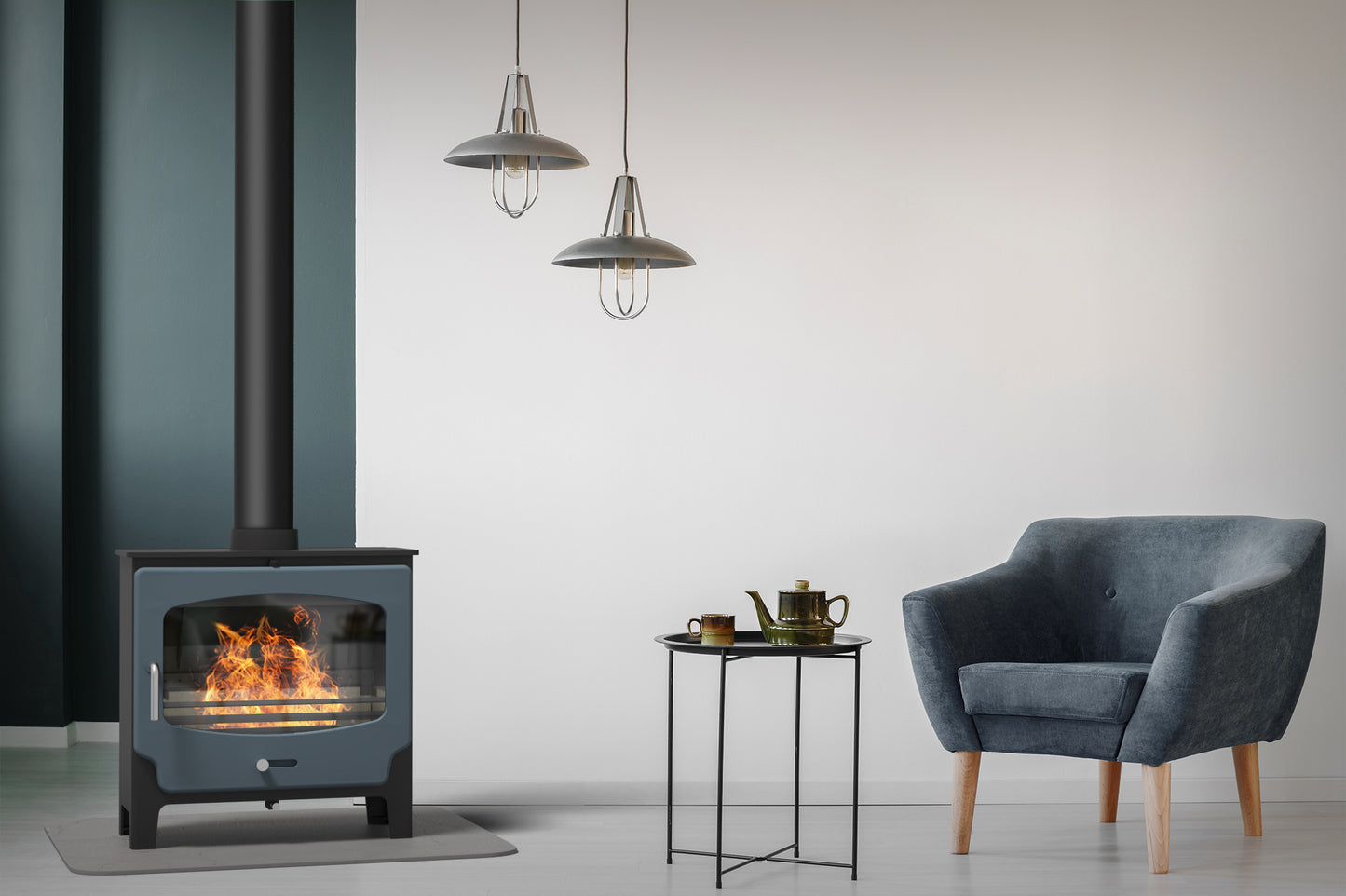 Saltfire ST-X Wide Eco Stove - Multi-fuel, Bioethanol and Wood Burning options