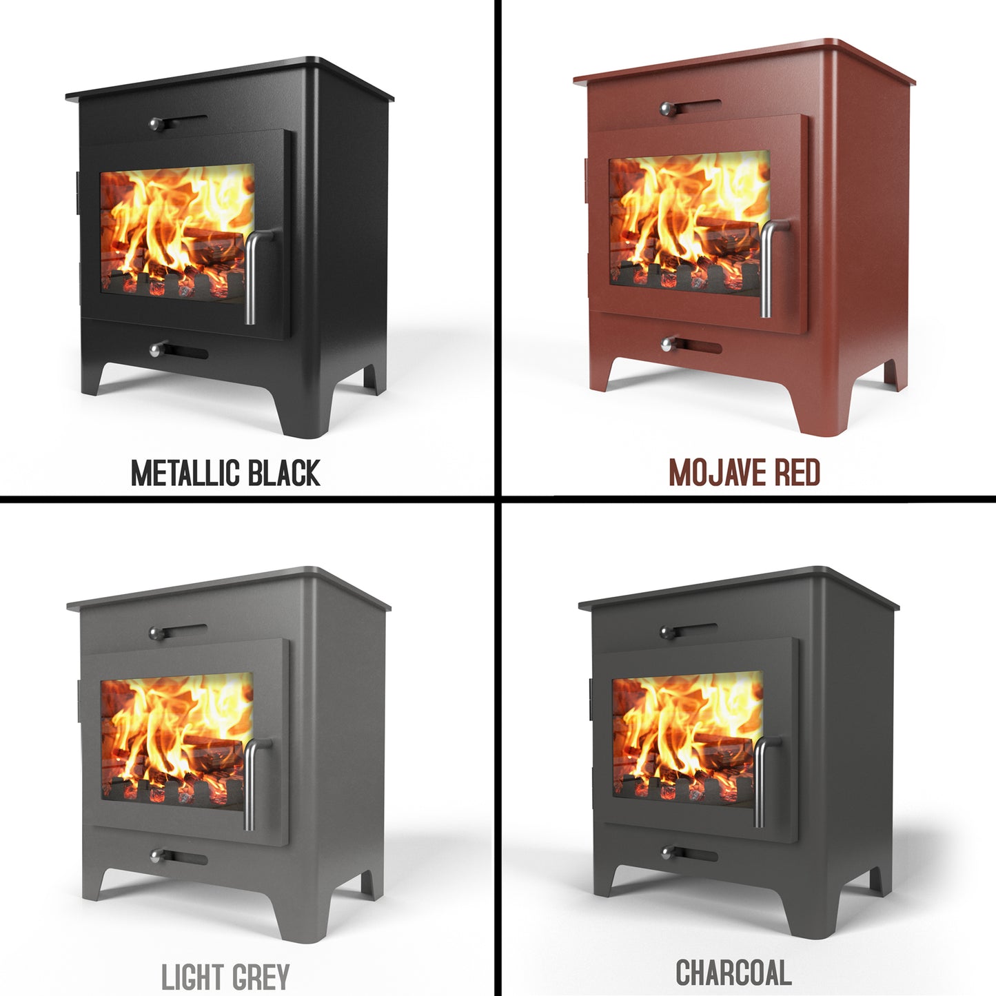 Saltfire ST1 Eco Wood-Burning Stove (with painted door option)