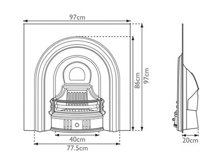The Coleby Arched Insert | Carron