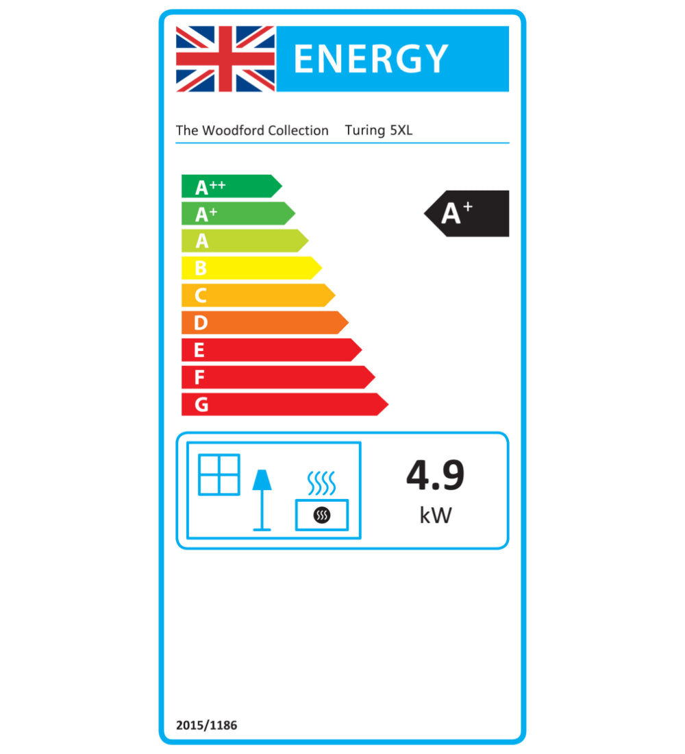 Woodford Turing 5XL Wood Burning / Multifuel Ecodesign Stove